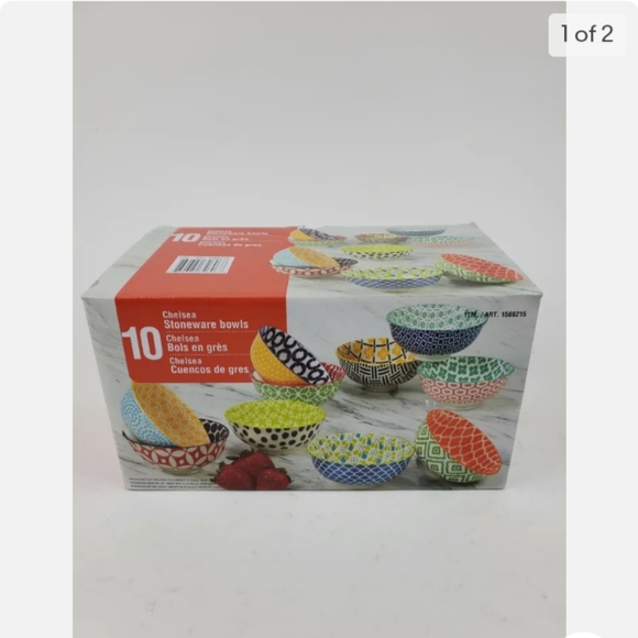 Chelsea stoneware 10 pcs  bowls - Picture 2 of 5